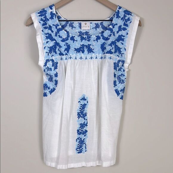 J. Marie Anthropologie Embroidered Tank Top Size Small - Picture 1 of 7